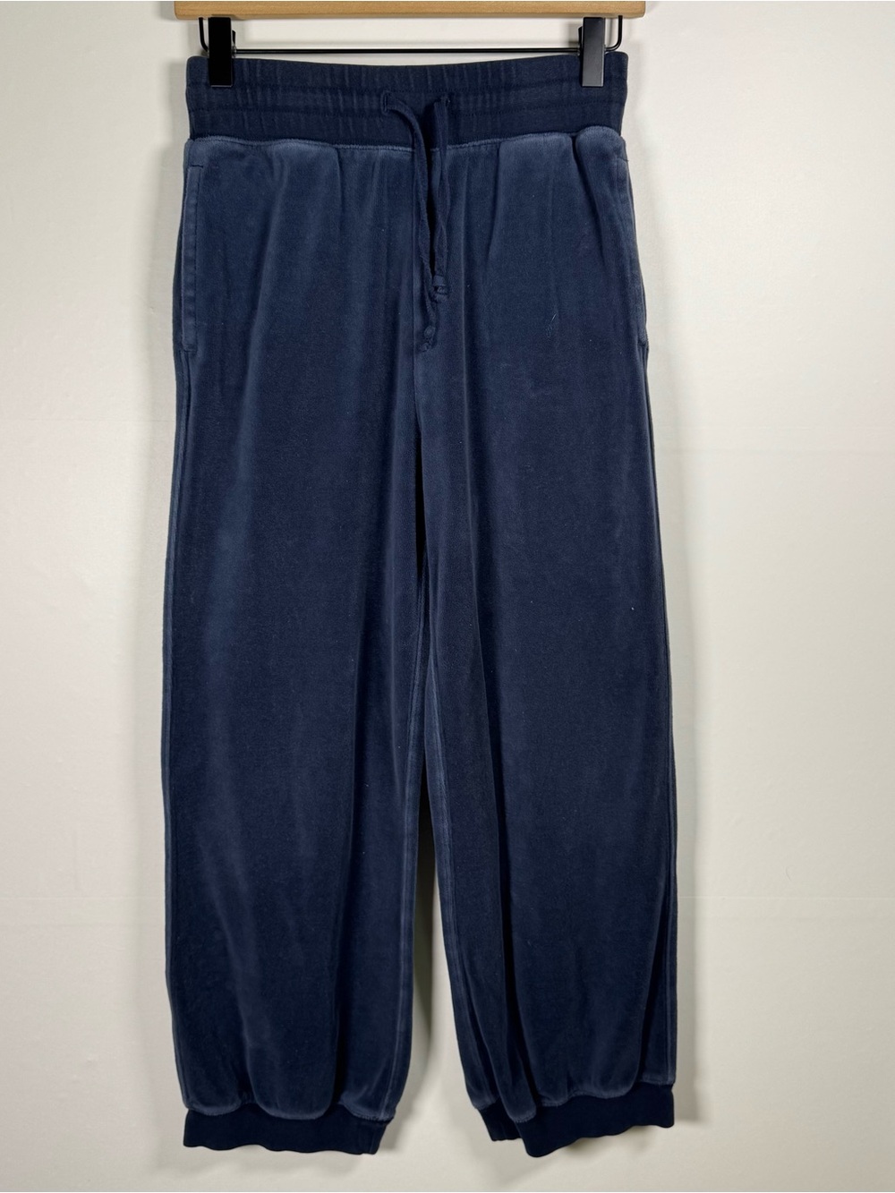 J. CREW Women’s Navy Relaxed Velour Jogger Pants Sz XS Sweatpants Loungewear